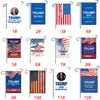 Trump 30 * 45cm Garden Flag 12 Färg Amerikanska President Valguide Banner Trump 2020 Utomhus Dekorativ Garden Flaggor BH2026 TQQ