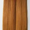 ケラチンフュージョンスティックIチップ人間の髪の伸縮性の高い髪のケラチンフュージョンプリボンドネイルチップヘアエクステンション30オーバーンブラウン