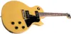 Custom Single Cutaway 1959 Special TV Yellow Electric Guitar Black Pickguard Black P90 Pickups Wrap Arround Bridge Orange Swi2825979