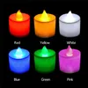 LED electronic candle light Seven Colorful birthday candle lamp Flameless Christmas Light Decoration Yellow light warm white candle T9I00196