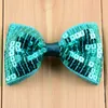 New Xmas silk ribbon Sequin Bows WITH CLIP Embroidery Sweet Gift Hairgrips For Girl Children Cute Small Hairpins Kids Hair Accessories