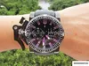 46mm British Chronofighter Bezel Rubber Strap Stopwatch Chronograph Japan Quartz Chrono Diver Racing Watch Män armbandsur WaterPro1330390