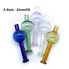 5 stilar Glas Carb Caps Directional Bubble Ball Cap Ufo Cap Färgglada Glas Carb Caps för Quartz Banger Nails Glass Vattenrör