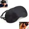 Black Eye Mask Shade Nap Cover Masques bandés pour dormir Voyage Masques en polyester doux 4 couches HHA37