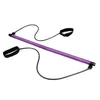 Portable Pilates Exercise Stick Toning Bar Fitness Home Yoga Gym Body Workout Body Abdominal Resistance Bands Rope Puller Kit