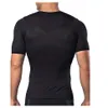 Seamless Short Sleeve Slimming T-shirt Men Shape Corset Tops Tummy Trimmer Shaping Underwear Waist Abs Trainer Shapewear Clothes201R