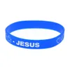 1PC Love Sad Pray Jesus Silicone Rubber Bracelet Soft And Flexible no Genden Religious Faith Jewelry