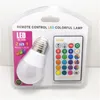 뜨거운 판매 LED 색상 변경 원격 제어 전구 램프 LED 다채로운 RGB 컬러 전구 플라스틱 클래드 알루미늄 스마트 전구