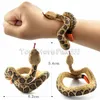 Fake Snake Novelty Toys Simulation Snake Resin Bracelet Scary Rattlesnake