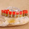 Mode – Buntes Miyuki Tila-Fliesenglas-Rocailles für Damen, Vsco Girl Frienship-Armband, Boho-Armband, verstellbar, Schmuck, Geschenke für Mädchen