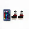 2x 9005 9006 H11 H7 1156 RGB LED Auto Car Headlight 5050 LED 27 SMD Fog Light Head Lamp Bulb With Remote Control Styling1652060