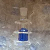 10mm Mini-Glasbongs Spiral Recycler Dab Bohrinseln Wasserpfeife 10mm weibliche Gelenkwasserpfeife