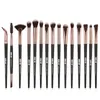 15.PCs Makeup Brushes Kosmetiska Eyeliner Eyebrow Eyeshadow Foundation Make Up Brush Profession Fashion Borstar 2 färger