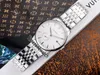 New Belluna M024.428.11.031.00 Automatische Herenhorloge Staal Case Zilveren Textuur Dial Stick Markers Roestvrijstalen Armband Timezonewatch 08C3