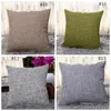 40cm*40cm Cotton-Linen Pillow Covers Solid Burlap Pillow Case Classical Linen Square Cushion Cover Sofa Decorative Pillows Cases GGA2570