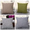 40cm*40cm Cotton-Linen Pillow Covers Solid Burlap Pillow Case Classical Linen Square Cushion Cover Sofa Decorative Pillows Cases GGA2570