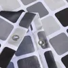 Mozaika stylowa łazienka zasłona prysznicowa gruba wodoodporna poliestrowa pleśniowa łazienka wanna kurtyna z 12 sztuk haków C18112201