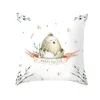 Easter Bunny Pillowcase Cartoon Rabbit Pillow Covers 45*45cm Square Throw Pillow Case Easter Home Car Office Pillow Case