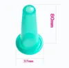 100Pcs Anti-aging Face Cupping Cup Silicone Facial Vacuum Cup Remove Wrinkles Dark Circles Back Massager Body Slimming Massager 3.8*8cm