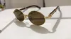 moda Carter Sunglasses chifre de búfalo Óculos para homens Único completa aro Rodada Estilo Moda Mens Ouro Prata Caixilharia Madeira Sunglasses