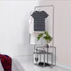 Multifunctionele vloer kleding rack slaapkamer meubels horizontale bar type eiland racks staande tas creatieve kleding plank