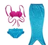 NEW INS Ragazze Coda di sirena Costumi da bagno interi Bambini Sirena Bikini Ragazze Costumi da bagno Bambini Spiaggia Costumi da bagno Sirena Costume da bagno Su6906238