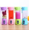 1300mA Electric Juicer Cup Mini Portable USB Uppladdningsbar Juice Blender och Mixer 2 Blad Plastjuice Making Cup LJJK2335