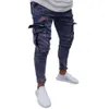 Fashions Denim Uomo Coreano Stretch Hip Hop Tasche Jeans strappati Masculino Slim Fit Pantaloni skinny Jeans per uomo Pantaloni a matita 20