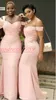 Chiffon Bow Mermaid Bridesmeisje Jurken Plus Size Afrikaanse Maid of Honour Jurk Prom Dress Avond Feestjurken Formele Bruiloft Gastenkleding