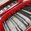 Grille renali anteriori a 2 slat sinistro per X5 F15 X6 F16 Sostituzione in fibra di carbonio rosso griglia