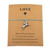 Personalità argento antico cavallo guardiano Cavaliere War Horse Charm Make A Love Card braccialetti registrabili per le donne gli uomini