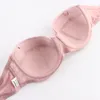 Plusgalpret Sexy Push Up koronkowe biustonosze dla kobiet Demi biustonosz niebieski czarny beżowy Bralette A B C D puchar 34 36 38 402786