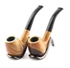 Source of origin Genuine Green Sandalwood Hand pipe wooden bend filter pipe tobacco fittings batch delivery gifts