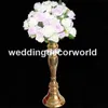 Novo estilo de luxo europa estilo de ouro de cristal acrílico peça central do casamento suporte de flor vaso de casamento mesa de castiçal ou festa de casamento decor191