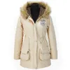 Autumn Parkas Winter Jacka Kvinnor rockar kvinnlig ytterkläder casual Long Down Cotton Wadded Lady Woman Fashion Warm