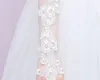 팔꿈치 길이의 흰색 신부 장갑 웨딩 장갑 여성 손가락없는 레이스 애플리케 신부 웨딩 드레스 액세서리 261w