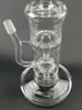 12.6 tum glas vatten bongs vattenpipa inline perfekta filter dab riggrör 14mm fog