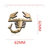 3D Scorpion voiture métal adhésif Badge emblème autocollant autocollant pour Fiat 500 Punto Bravo Stilo Panda Abarth 500 Logo autocollants