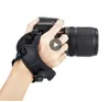 Correia de transporte de pulso de câmera suporte de mão de couro genuíno tira para canon / nikon / sony / fujifilm / olympus / pentax / panasonic