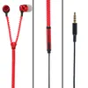 fones de ouvido com zíper quentes in-ear fones de ouvido plugue de 3,5 mm baixo de ouvido zipper fones de ouvido com microfone para Ip567 Android telefone mp3 compute