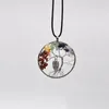 7 Chakra Quartz Natural Crystal Stone Tree of Life Owl Necklaces Fashion Pendant Jewelry Free Shipping