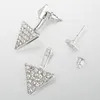 Boucle d'oreille Triangle exquise, accessoires féminins, grandes boucles d'oreilles triangle double strass