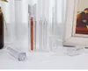 100pcs 4.5ml Vide Transparent Lipgloss Conteneurs Carré Clair cosmétique Lipgloss Tube Packaging Lip Gloss Tubes avec Wand SN3100