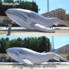 Huge Sea Animal Inflatable Whale Balloon Customized Blow Up Marine Life Gray Whale For Water Park And Aquarium Decoration