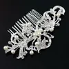 Bruids bruiloft tiara's prachtige fijne kam headpieces sieraden accessoires parel haarborstel haarspeld