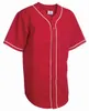 56446 Custom Baseball Blank Jersey Button Down Pullover Men Women Size S-3XL