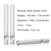 Nuevo Glass One Hitter Tabaco Fumar Hierba Pipa 100 MM Fumar One Hitter Estándar Glass Taster Bat Pipes Manguera Cigarette Holder Dugout Pipe