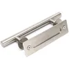 Brushed Stainless Steel Barn Door Handle Sliding Wood pull hande two side installation