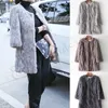 Women's Genuine Fur Coat Covered Button Women fashion Mid-Long jacket Lady Winter Warm Overcoats vest size Bust