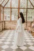 Abiti da sposa casual Boho 2019 Abiti da sposa in pizzo bohémien Abiti da sposa da spiaggia in chiffon taglie forti vestido de noiva Personalizza